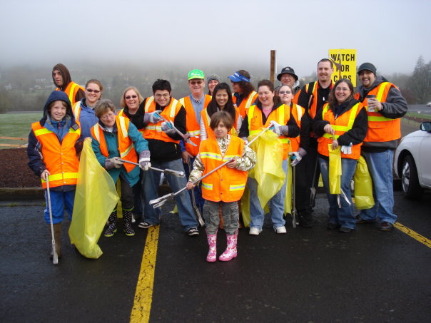 road cleanup