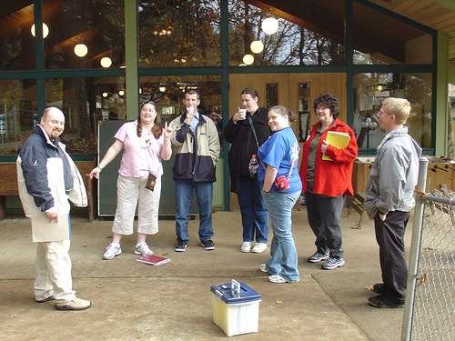at the zoo